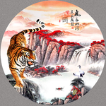 老虎国画老虎