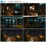 夜间城市公交车流视频素材
