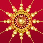 金色花纹珠宝