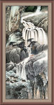 山水瀑布