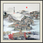 山水画国画山水画