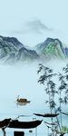江南简约风山水画 TIF分层