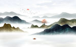 水墨山水画