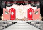 红色婚礼背景