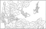 荷花鲤鱼