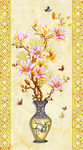 玉兰花玄关画