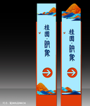 山水地产 指示牌