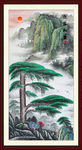 迎客松国画迎客松