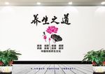 养生之道 养生会所文化墙