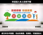 拒绝邪教文化墙