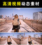 骑车美女mp4短视频素材