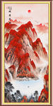 竖幅山水画