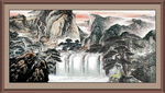 聚宝盆山水画