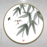 抽象翠竹画