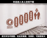 社区养老院楼梯展板