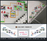 楼梯文化墙 风采照片展示