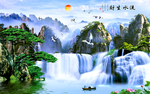 山水画 水墨山水画 意境山水画