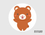 卡通熊插画图标