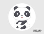 卡通大熊猫插画图标