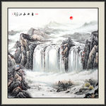 山水画 水墨山水画 意境山水画