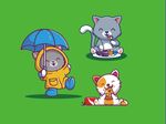 卡通小猫