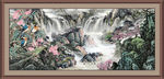 聚宝盆山水画