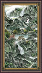竖幅山水画