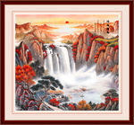 山水画水墨山水画 意境山水画