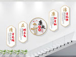 楼梯廉政文化墙