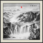 山水画 水墨山水画 意境山水画