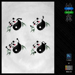 中国风熊猫卡通表情