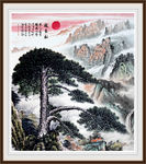 山水画水墨山水画意境山水画