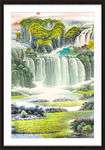 竖幅山水画