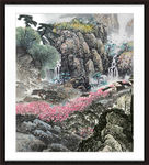 竖幅山水画