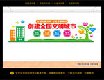 文明城市文化墙 创建文明城市