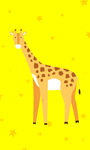 AI长颈鹿矢量图插画