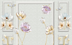郁金香珠宝护墙板方框方块背景