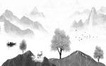 高端唯美新山水画 tif分层