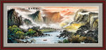 山水画水墨山水画 意境山水画