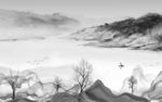 高档 唯美新山水画 tif分层