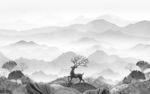 客厅现代新山水画 tif分层