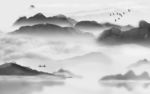 中式现代新山水画 tif分层
