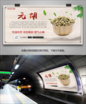 中药元胡简介海报灯箱展板挂画