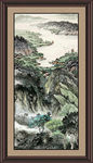 竖幅山水画