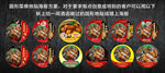 圆形菜牌地贴海报方案