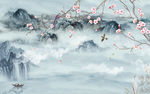 现代简约新山水画 tif分层