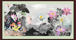 国画荷花