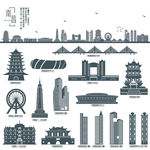 南昌地标建筑剪影