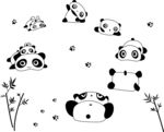 熊猫矢量图