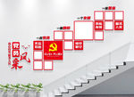 党建楼梯照片墙